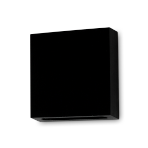Dekoracyjna lampa ścienna LED 2W 6cm x 6cm 230V 4000K LEDia-11 czarna