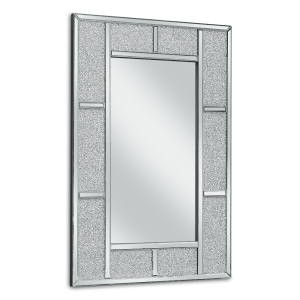 Dekoracyjne lustro z kryształkami GLAMOUR 120x80