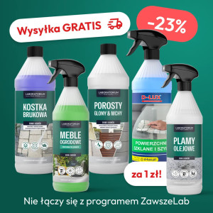 Zestaw do czyszczenia wokół domu z płynem na plamy olejowe za 1 zł, rabatem i darmową wysyłką