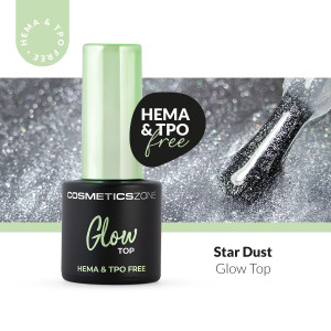 Top hybrydowy z drobinkami Top Glow Star Dust - 7ml
