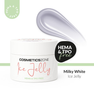 Żel do przedłużania paznokci UV LED galaretka ICE JELLY mleczny - Milky White 5ml