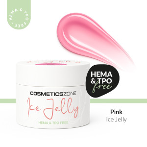 Żel do przedłużania paznokci UV LED galaretka ICE JELLY przezroczysty róż - Pink 5ml