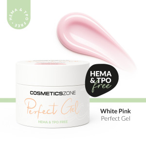 Żel do przedłużania paznokci mlecznoróżowy UV LED Perfect Gel White Pink 15ml