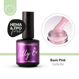 Baza żelowa do przedłużania Gelly BE Plus jasnoróżowa - Basic Pink 15ml