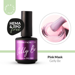 Baza żelowa do przedłużania Gelly BE mlecznoróżowa - Pink Mask 15ml