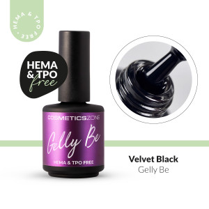 Baza żelowa do przedłużania Gelly BE głęboka czerń - Velvet Black 15ml