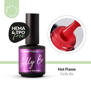Baza żelowa do przedłużania Gelly BE jasna czerwień - Hot Flame 15ml