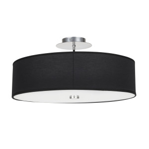 Plafon VIVIANE BLACK, czarna lampa sufitowa