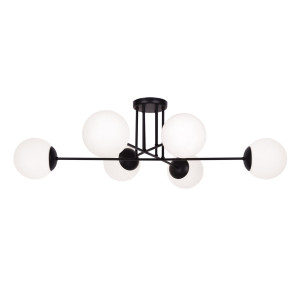 Lampa sufitowa SAVOY 6 czarna
