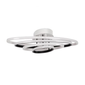 Lampa sufitowa ledowa CORINA 4 biała/czarna