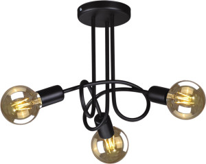 Lampa sufitowa DEZE 3 czarna