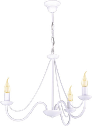 Lampa wisząca BARTEZ 3 biały żyrandol