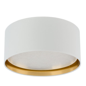 Bilbao White/gold Lampa Sufitowa 45 Cm Biała/złoto