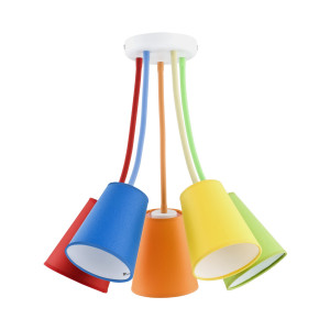 Wire Colour Lampa Sufitowa Kolorowa 5 Pł