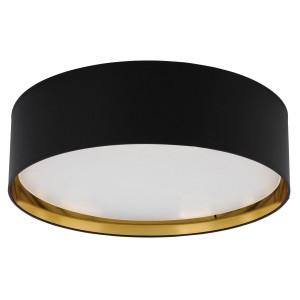 BILBAO BLACK/GOLD LAMPA SUFITOWA 60 cm CZARNA