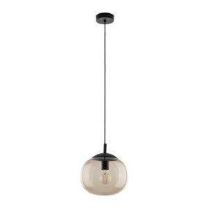 VIBE TOPAZ LAMPA WISZĄCA 1xE27 KULA BURSZTYNOWA 30 cm