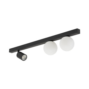 Vox Lampa Sufitowa Czarna/biała Kula 1xgu10 2xg9