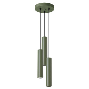 Lampa Wisząca Lagos 3p Zielona Oliwka