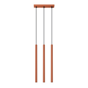 Lampa wisząca PASTELO 3 ochra czerwona