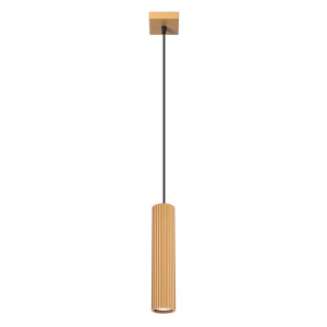 Lampa Wisząca Karbon 1 Złota – Pojedyncza Lampa Sufitowa W Złotym Kolorze Do Salonu I Jadalni