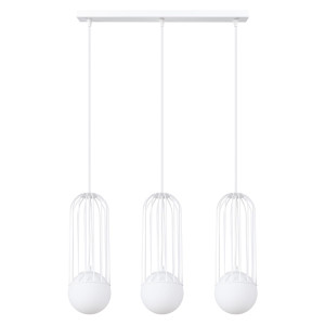 Lampa Wisząca Brina 3l Biała