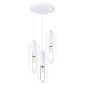 Lampa Wisząca Nicus 3p Biała