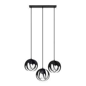Lampa Wisząca Tulos 3l Czarna