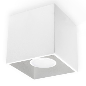 Biały Kwadrat Quad Plafon Lampa Sufitowa