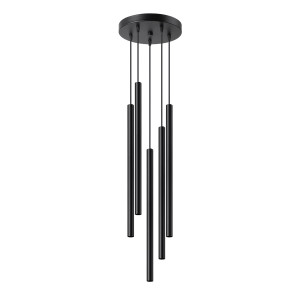 Lampa Wisząca Pastelo 5p Czarna