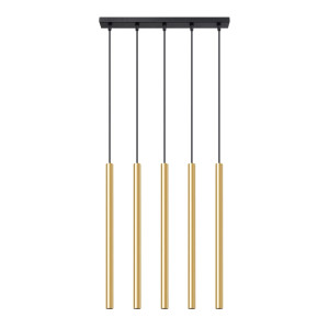 Lampa Wisząca Pastelo 5l Złoty Połysk