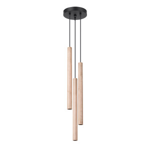 Lampa Wisząca Pastelo 3p Drewno