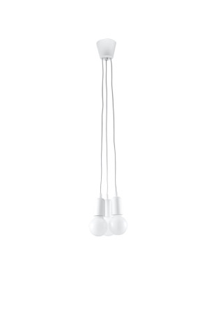 Lampa wisząca DIEGO 3 biała