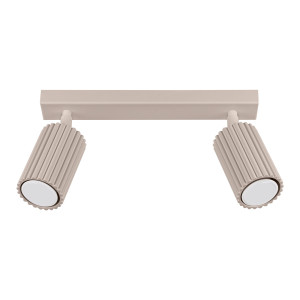 Plafon Karbon 2 Taupe – Stylowy Plafon Sufitowy Gu10 W Nowoczesnym Stylu Loftowym