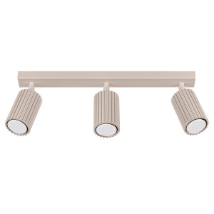 Plafon KARBON 3L taupe – nowoczesny plafon 3-punktowy GU10 w eleganckim stylu loftowym