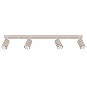 Plafon KARBON 4L taupe – metalowy plafon sufitowy 4xGU10, nowoczesny loftowy styl, kolor taupe