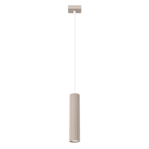 Lampa wisząca KARBON 1 taupe – elegancka lampa sufitowa GU10 w nowoczesnym stylu loftowym