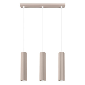 Lampa Wisząca Karbon 3l Taupe – Stylowa Lampa 3-punktowa Gu10 W Nowoczesnym Stylu Loftowym