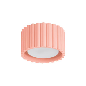 Plafon Aura 1 Brzoskwiniowy Gx53 – Plafon Sufitowy W Pastelowym Odcieniu Do Salonu I Sypialni