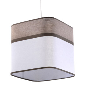Lampa wisząca LATTE 1x E27 abażur brąz wenge