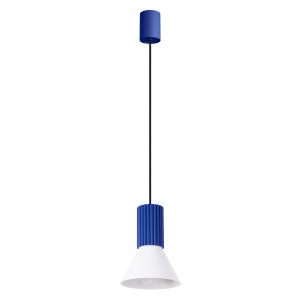 Lampa Wisząca Estria 1 Biała/ultramaryna