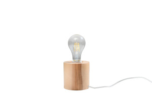 Lampa Biurkowa Salgado Naturalne Drewno