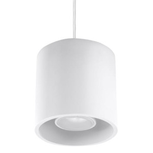 Lampa Wisząca Orbis Biała Zwis Tuba Walec Okrąg Gu10