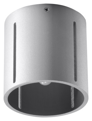 Lampa Sufitowa Inez Szary Plafon Spot Walec Tuba
