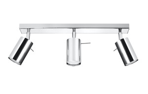 Plafon Ring 3 Chrom Regulowany Spot Tuba Walec 3x Gu10 Kinkiet Lampa ścienna