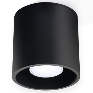 Plafon Orbis P1 Czarny Walec Tuba