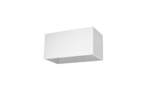 Nowoczesny Kinkiet Biały Quad Maxi Aluminiowy Lampa ścienna