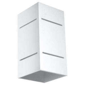 Blocco Biały Kinkiet Lampa ścienna Aluminium