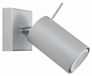 Szary kinkiet RING lampa ścienna okrąg koło