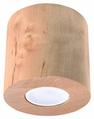 Plafon Orbis Naturalne Drewno Spot Walec Tuba Gu10