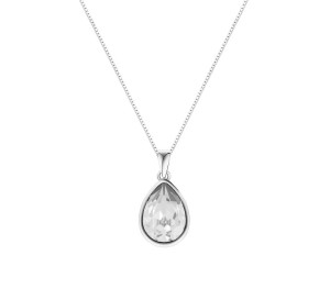 Naszyjnik srebrny 925 Swarovski - owalny